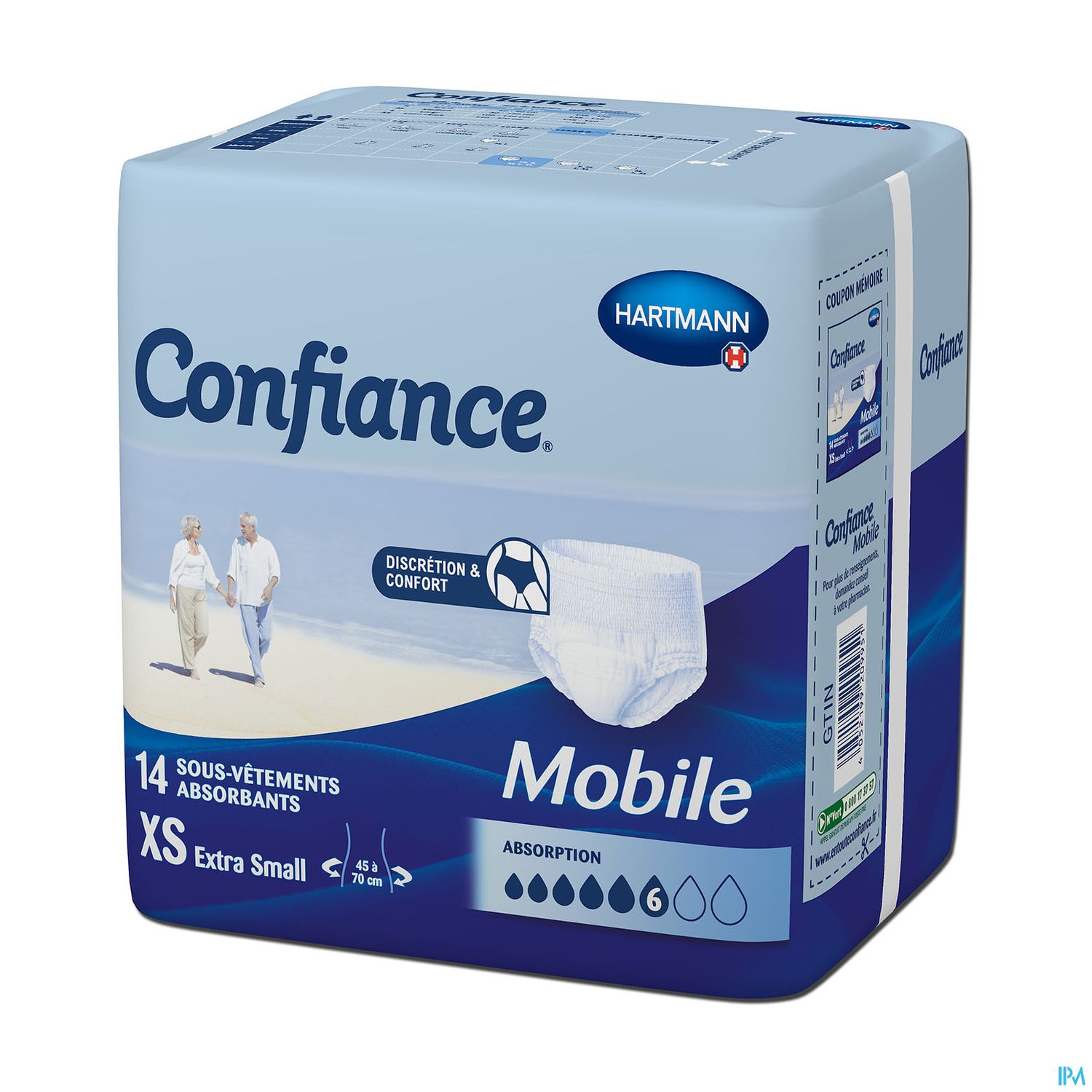 Hartmann Confiance Mobile Absorption 6 Slip Absorbant Xs 14