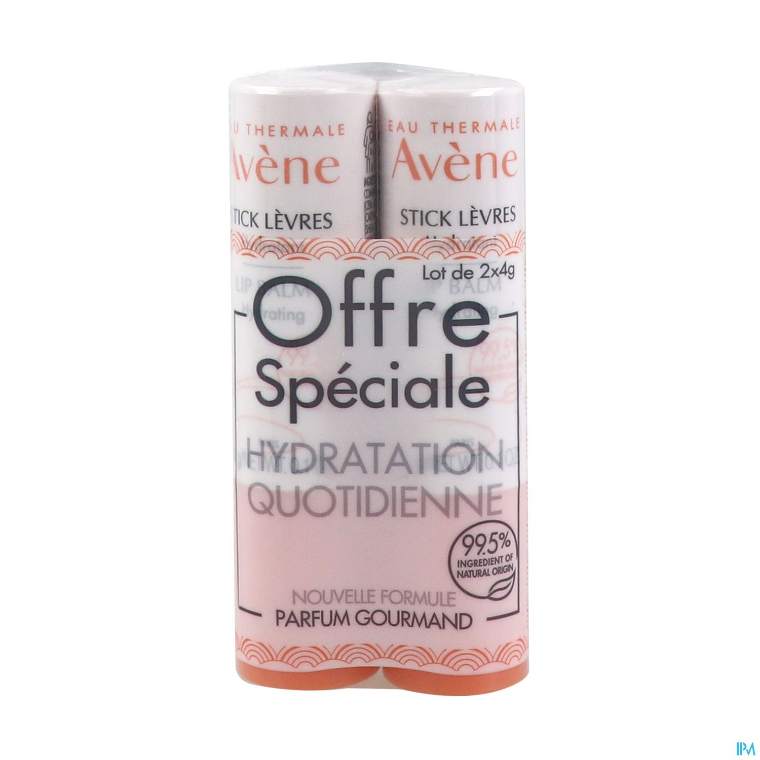 AVENE STICK LEVRE HYDRATANT 4G X2
