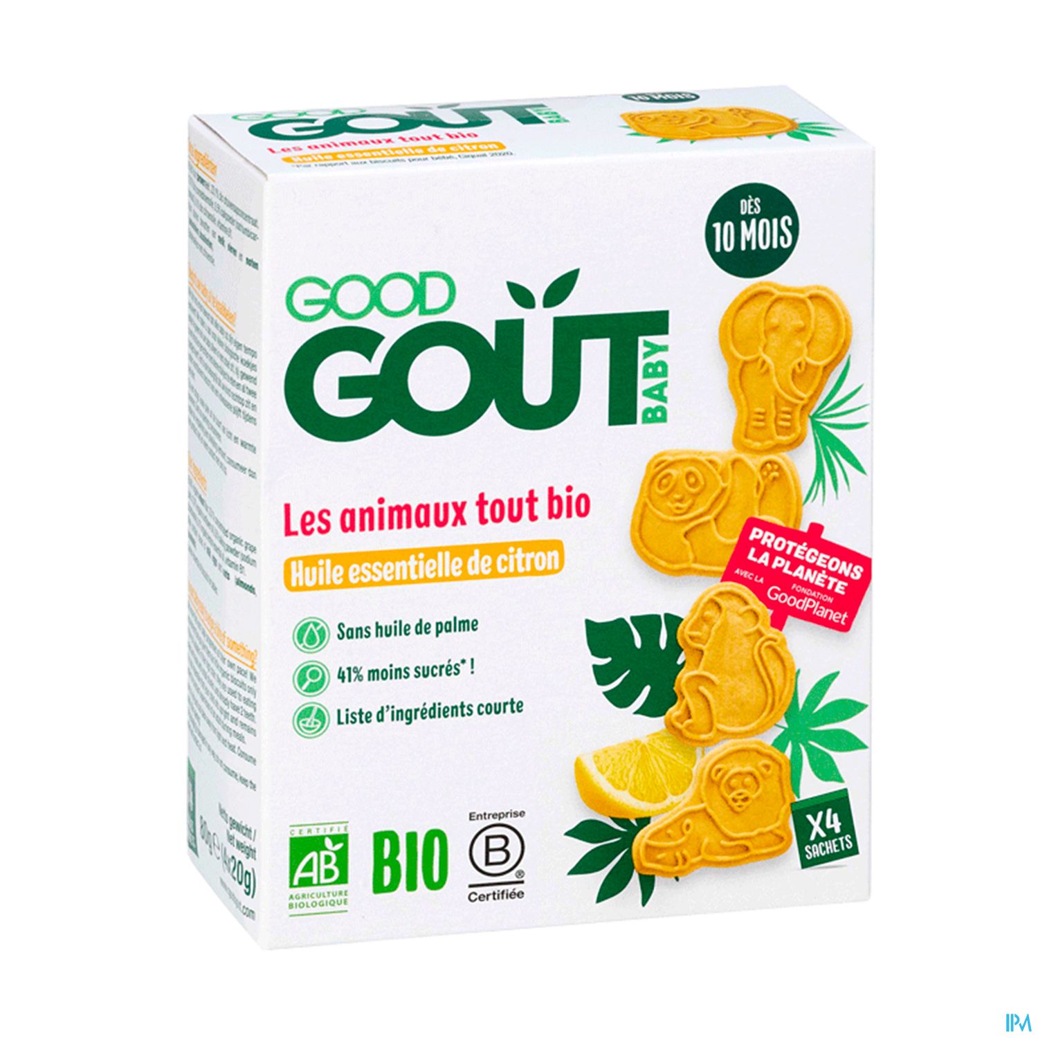 GOODGOUT BISCUIT ANIMAUX CITR 80G