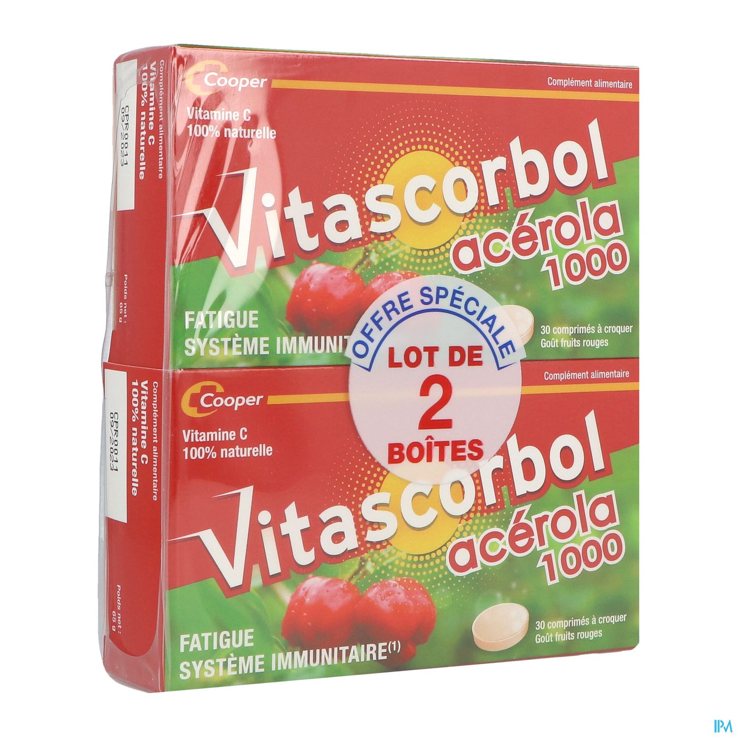 VITASCORBOL ACERO1000 CPR CROQ30X2