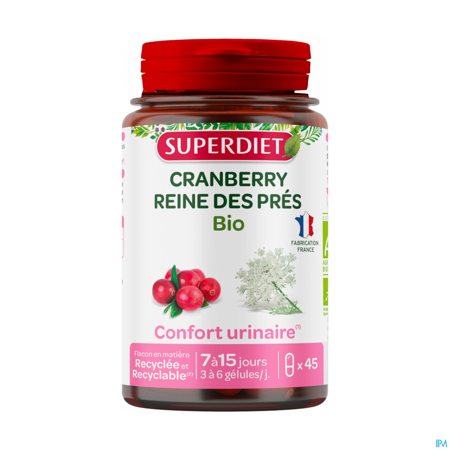 SUPERDIET CRAN/REIN PRES BIO GEL45