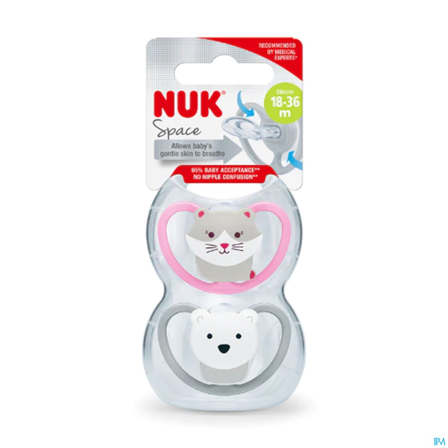 Nuk Sucette Silicone Space 18/36m Garcon X2