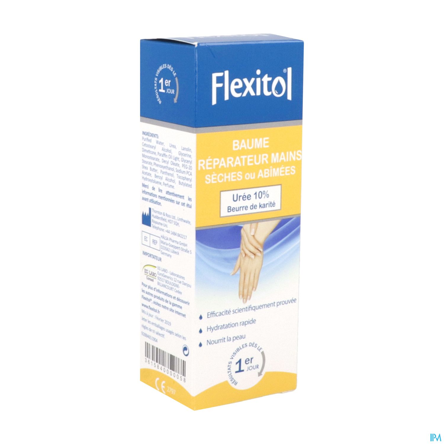 Flexitol Baume Reparateur Mains Uree 10% 56g