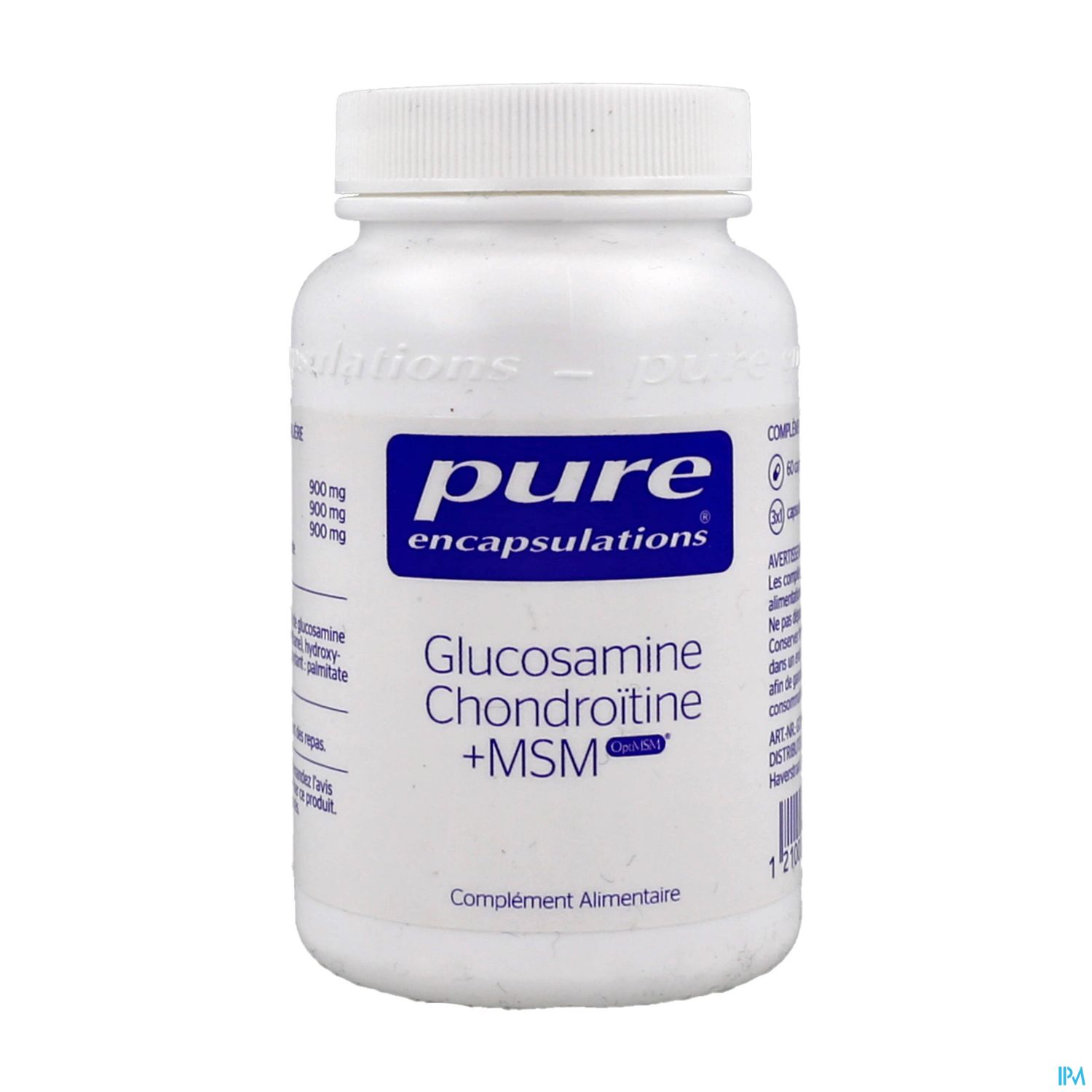 PURE ENCAPSUL GLUC/CHON/MSM CAPS60