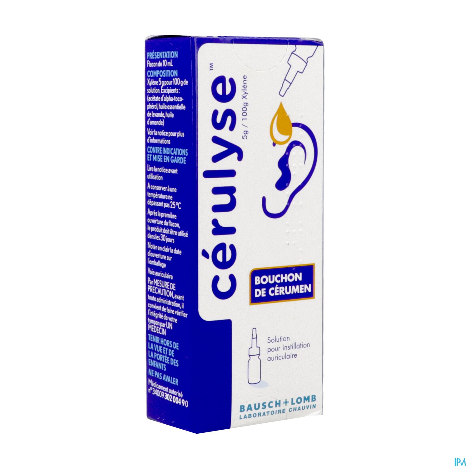 Cerulyse 5g/100g Solution Pour Instillation Auriculaire 10ml
