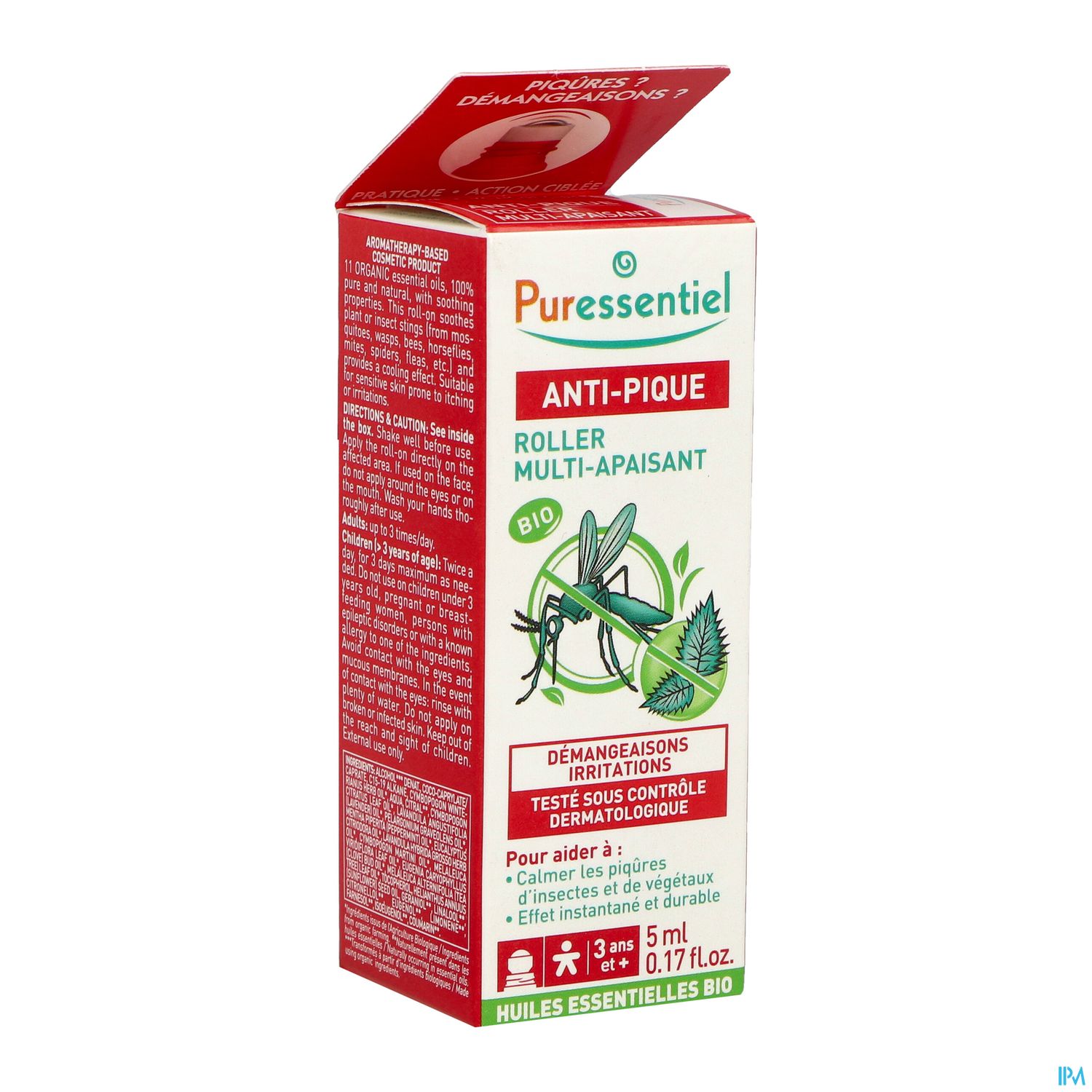 Puressentiel Roller Multi Apaisant Aux He Bio Antipique 5ml