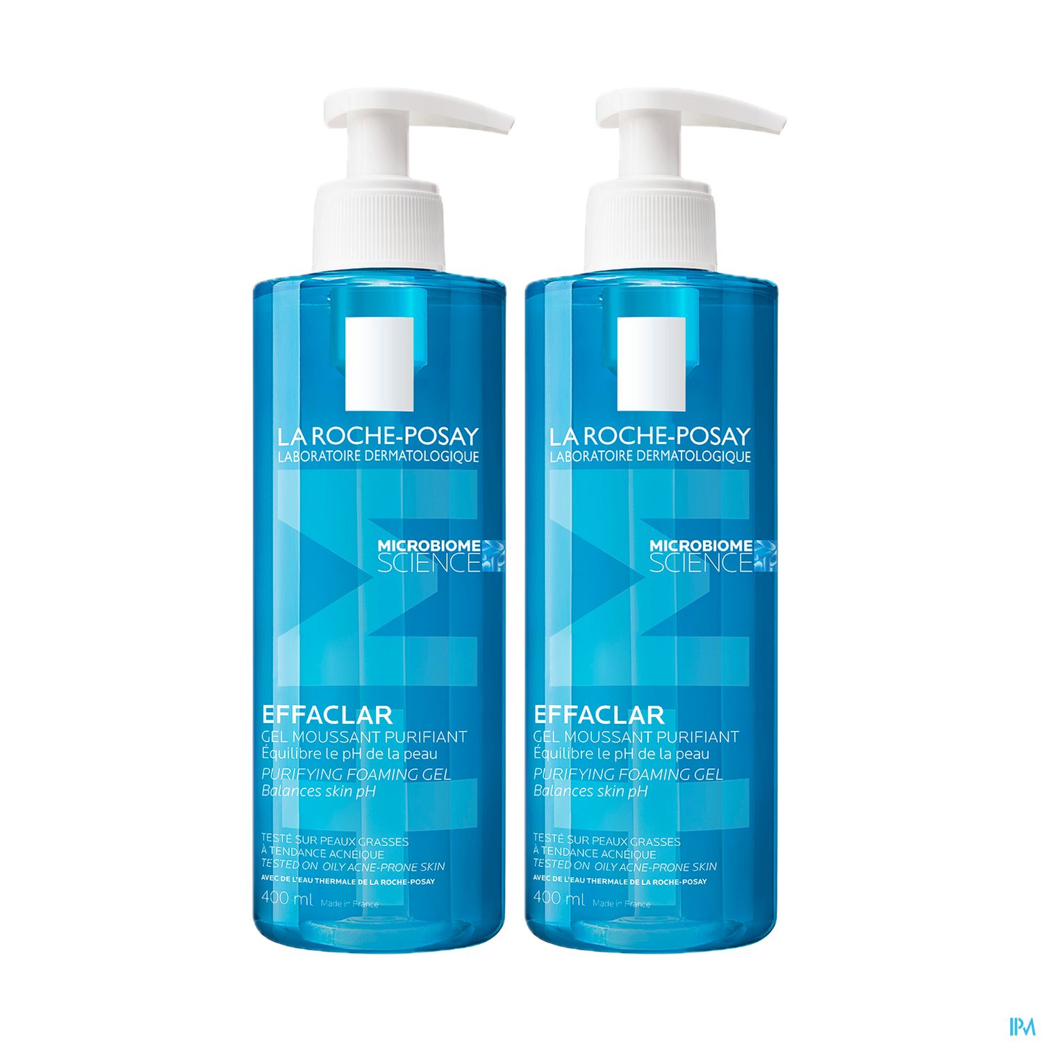La Roche Posay Effaclar Gel Moussant Purifiant 400ml X2 (10%)