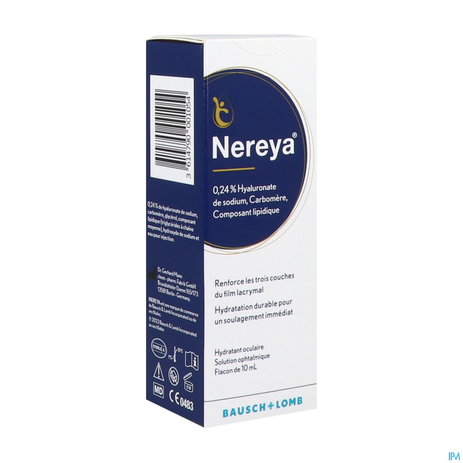 NEREYA SOL OPHTALMIQUE FL 10ML — Pharmacie Européenne 24/24 by Nexum