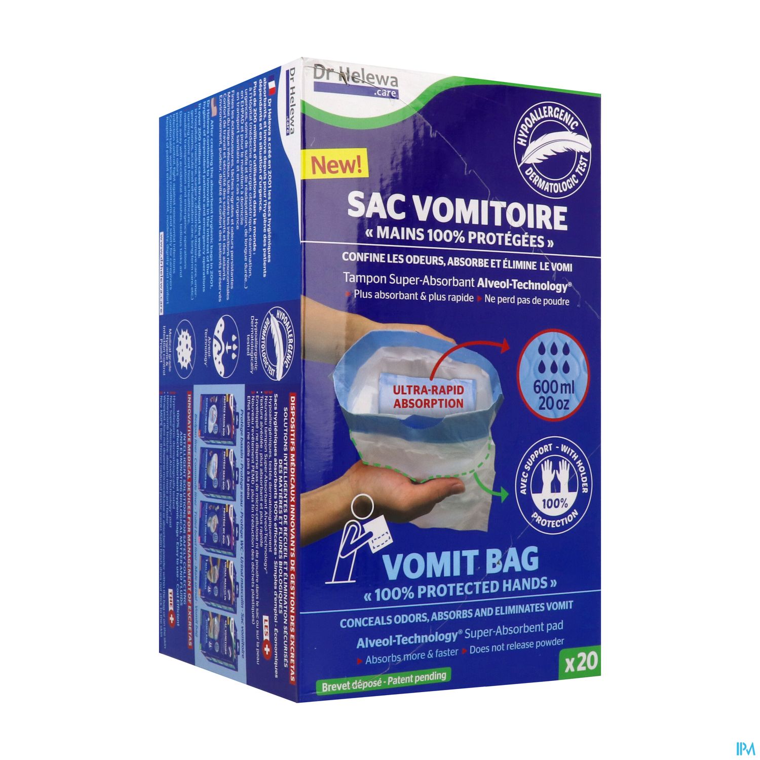 DR HELEWA SAC VOMITOIRE 600MLX20