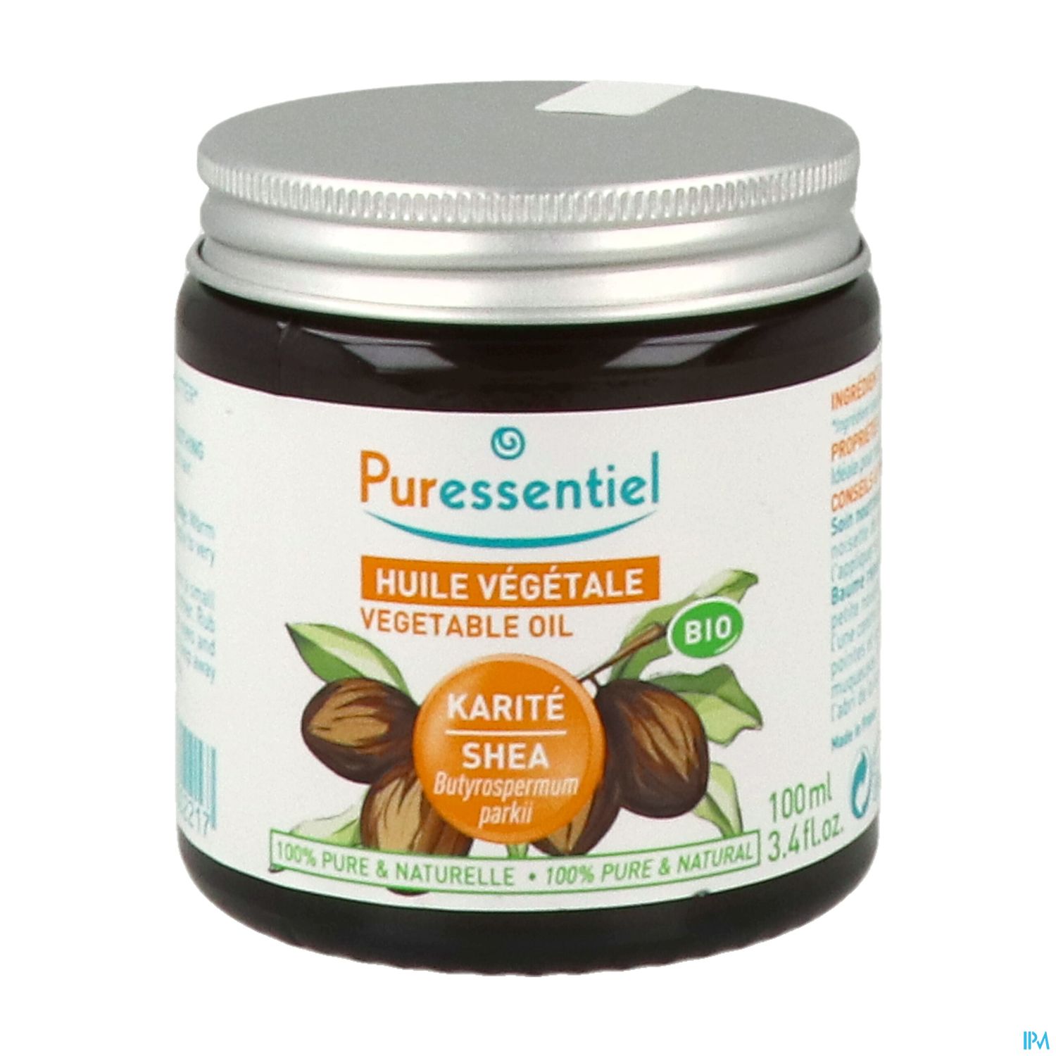 Puressentiel Huile Vegetale Bio Beurre De Karite 100ml