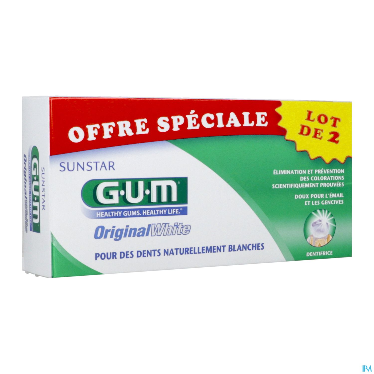 ORIGINAL GUM WHITE TB 75MLX2