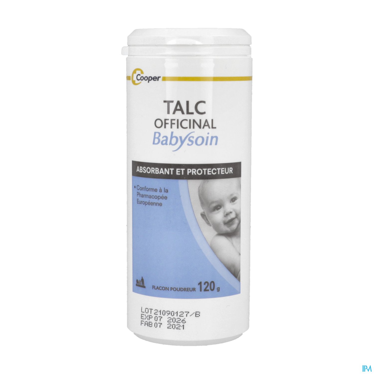 TALC OFFICINAL COOPER Pdr B pdreuse/120g