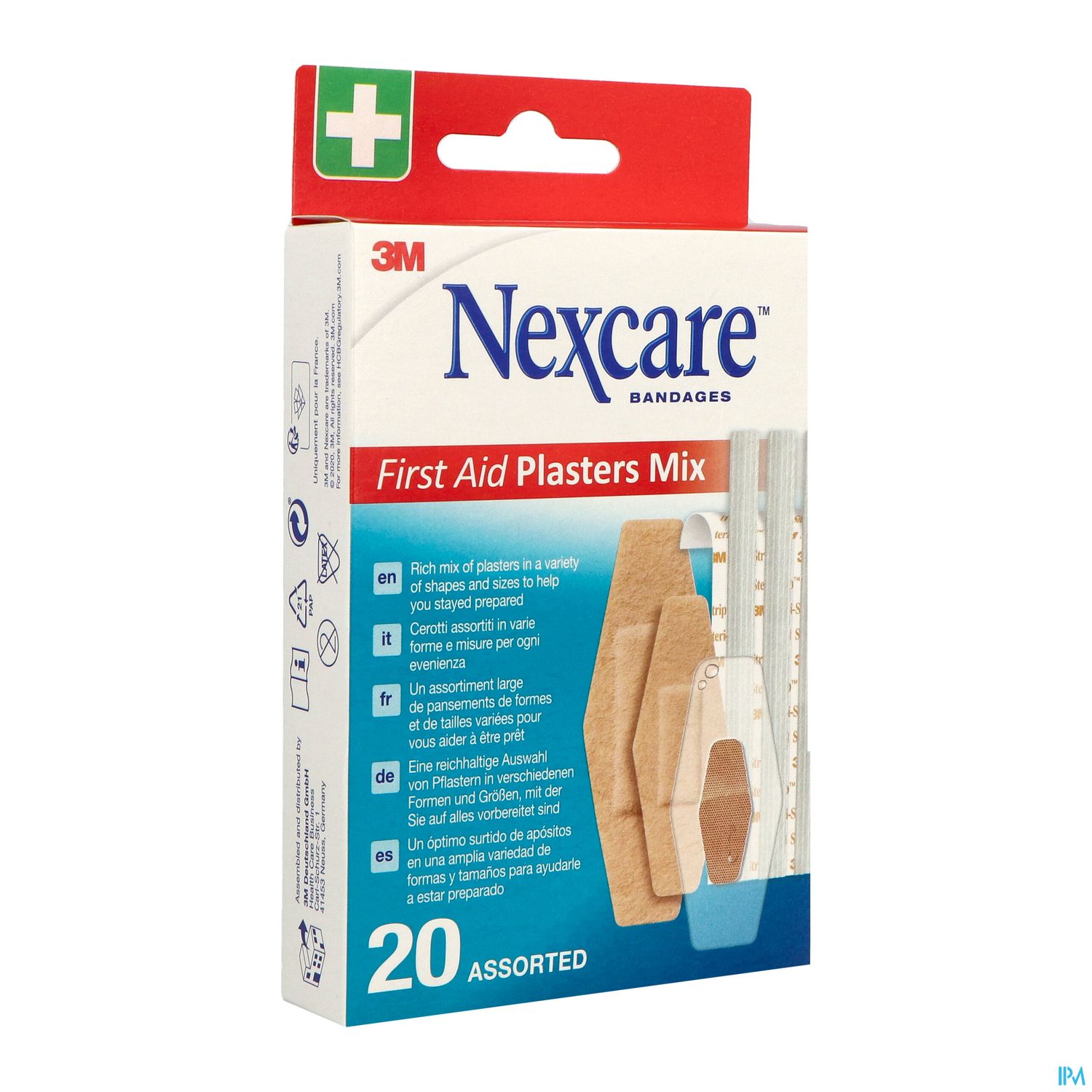 3m Nexcare First Aid Plasters Mix Pansement 20