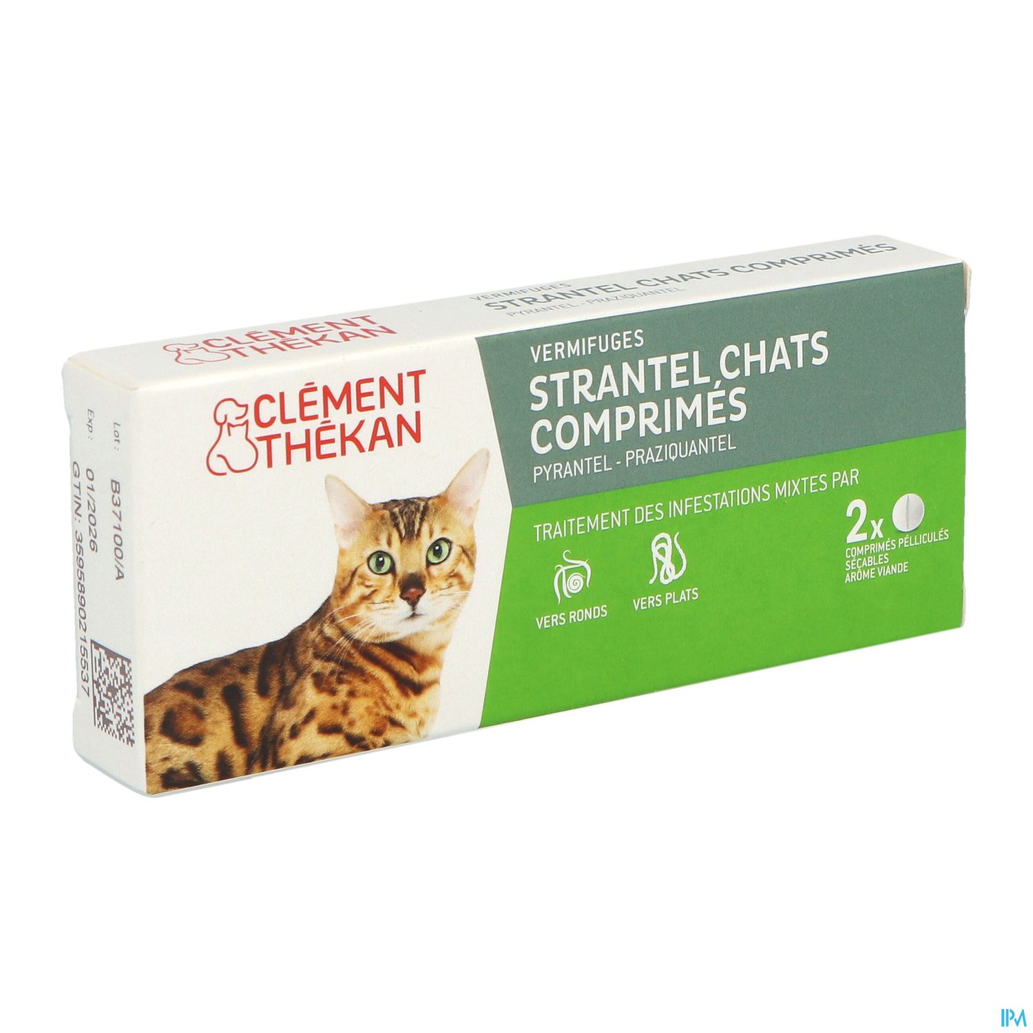 Clement Thekan Strantel Chat Comprime 2