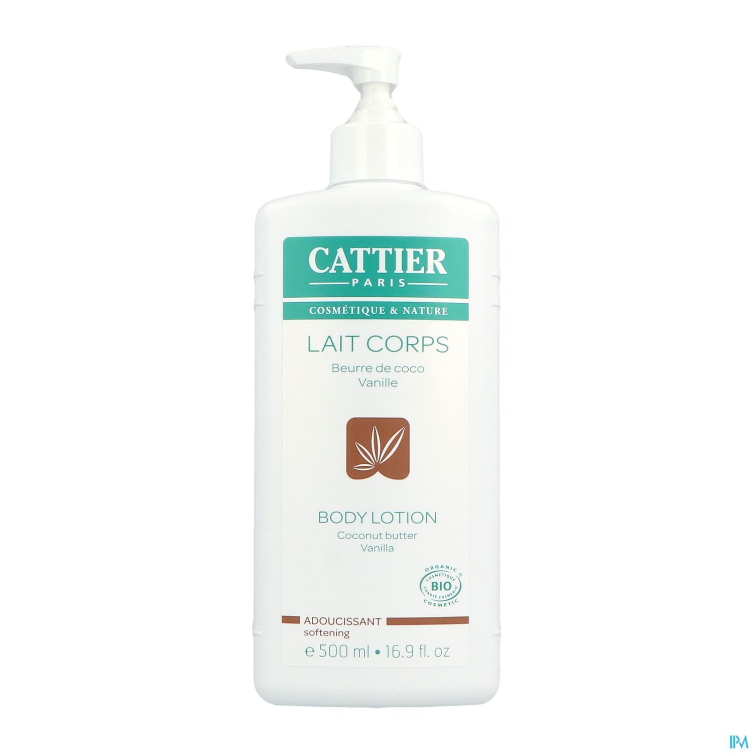 Cattier Lait Adoucissant Coco Vanille Bio 500ml