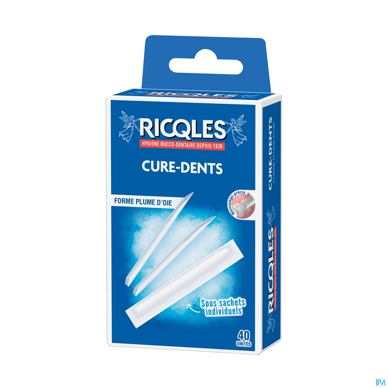 Ricqles Cure Dents Plume D'oie X40