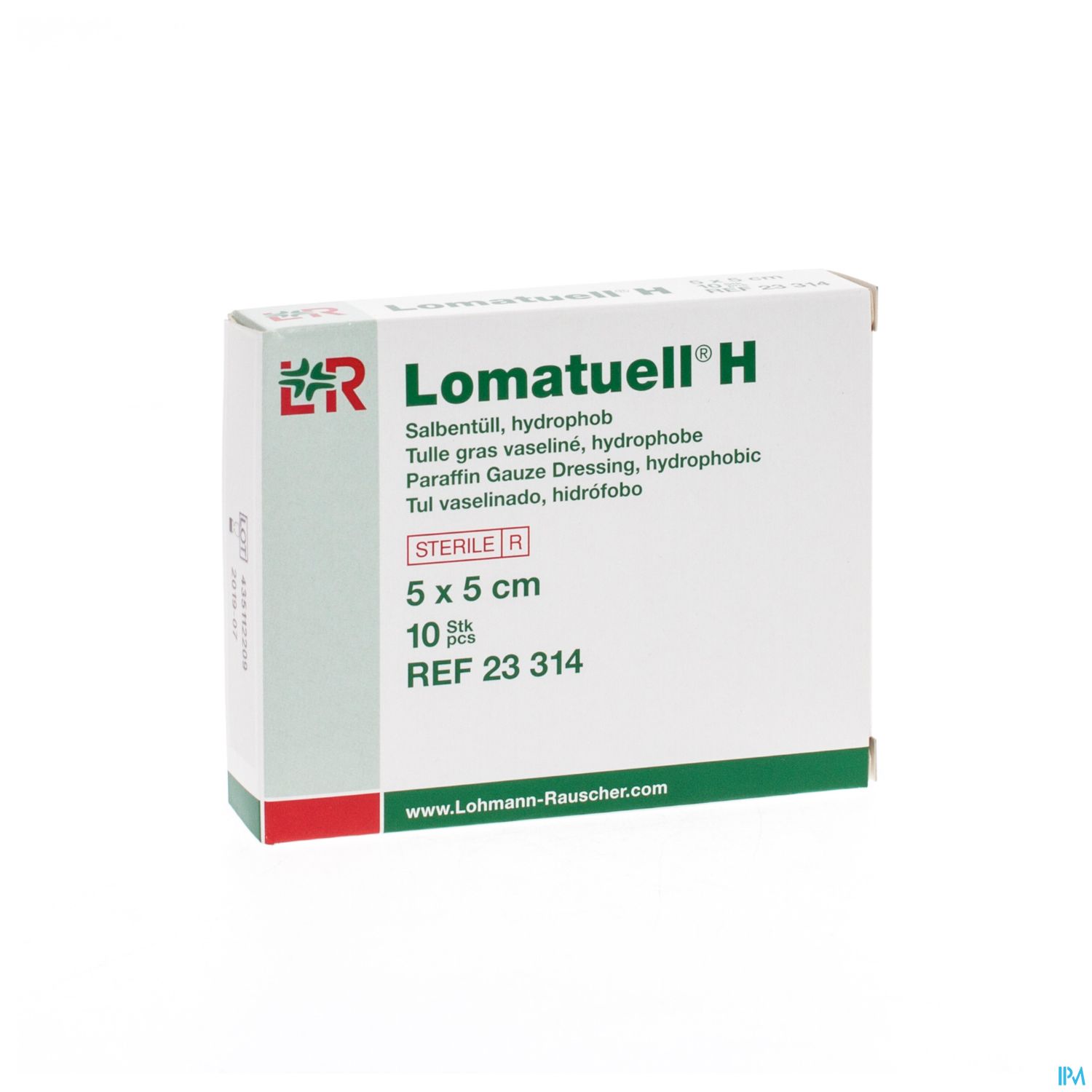 Lohmann Lomatuell H Pansement Gras Vaseline 5cm X 5cm 10