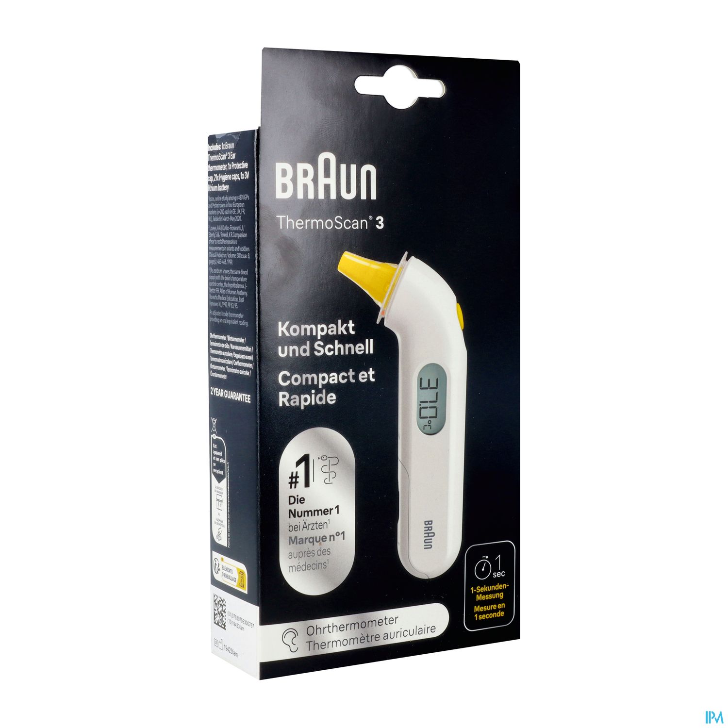 Braun Thermometre Auriculaire Thermoscan 3 Irt3030