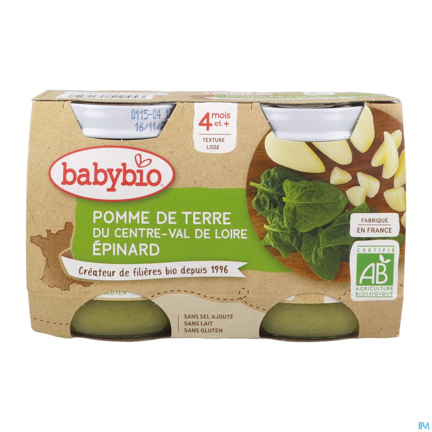 BABYBIO PDT/EPINARD 2X130G