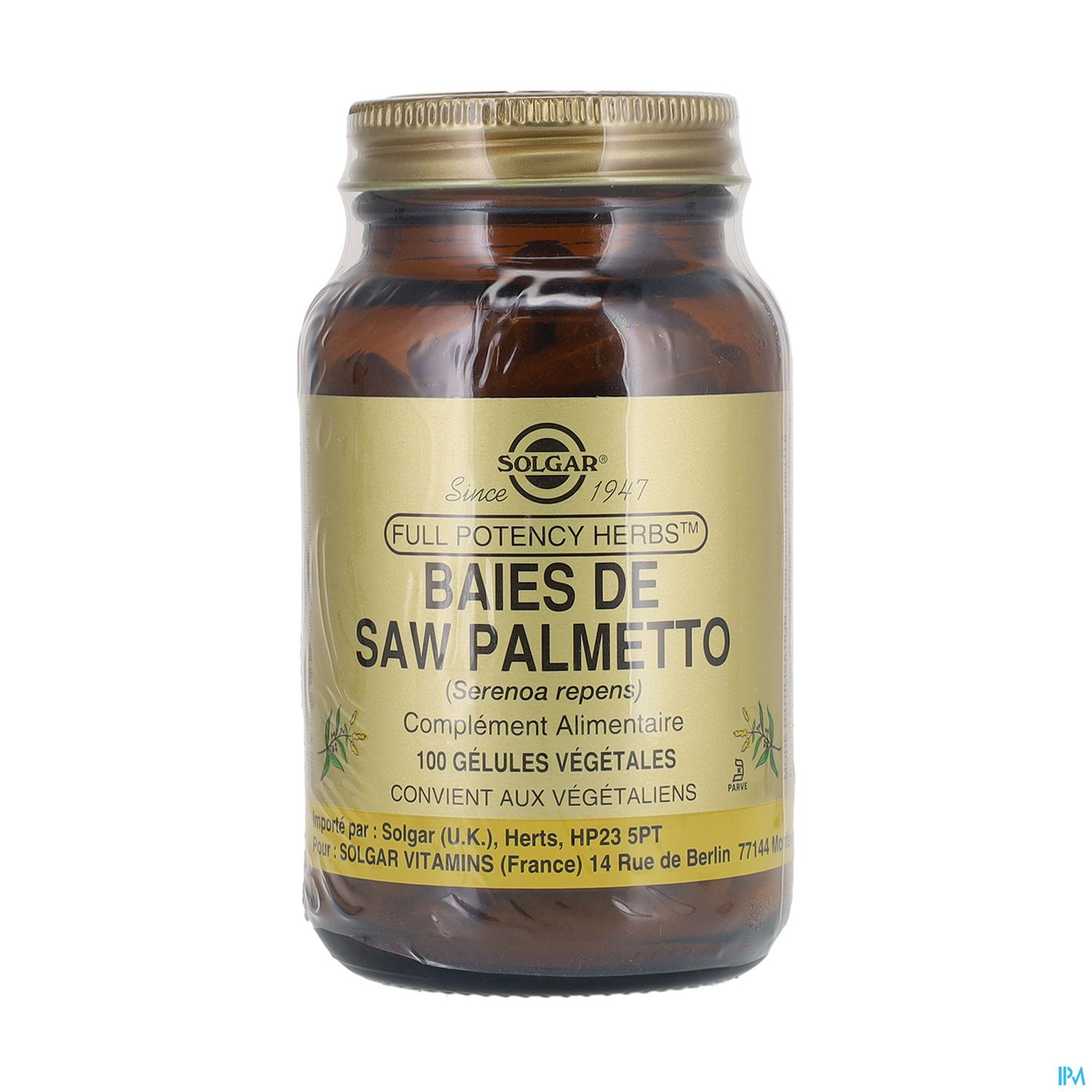 SOLGAR SAW PALMETTO GELUL VEG 100