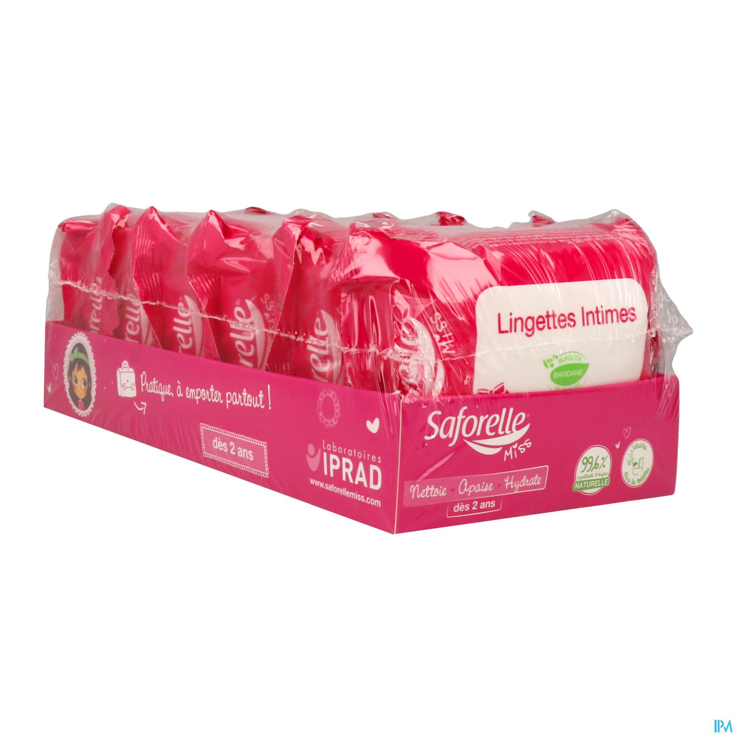 Saforelle Miss Lingettes Intimes Paquet De 25 Presentoir 6