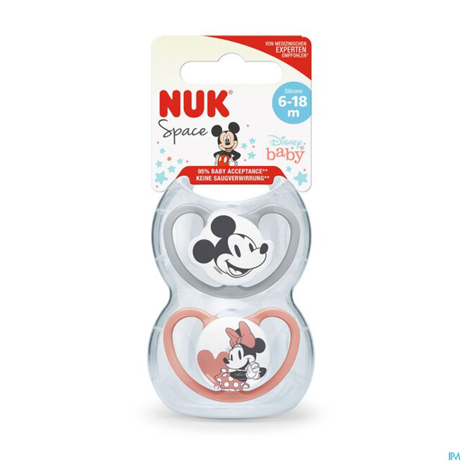 SUCET NUK PHYS SILIC 6-18M MINNIE2
