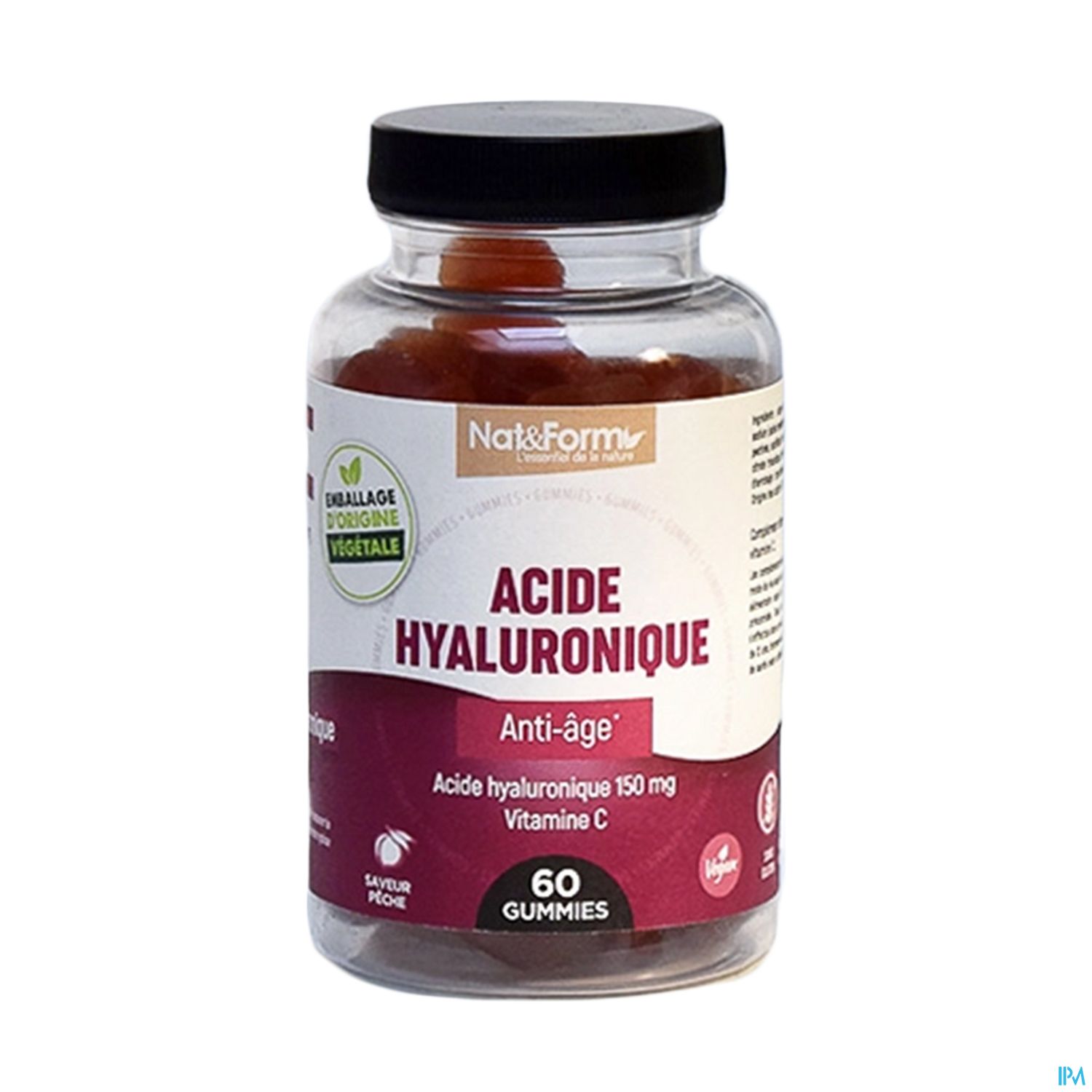 NAT&FORM ACIDE HYALURON GUMMIE 60