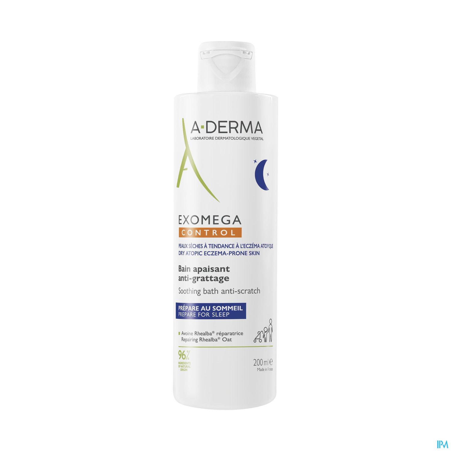 A Derma Exomega Control Bain Apaisant Antigrattage 250ml