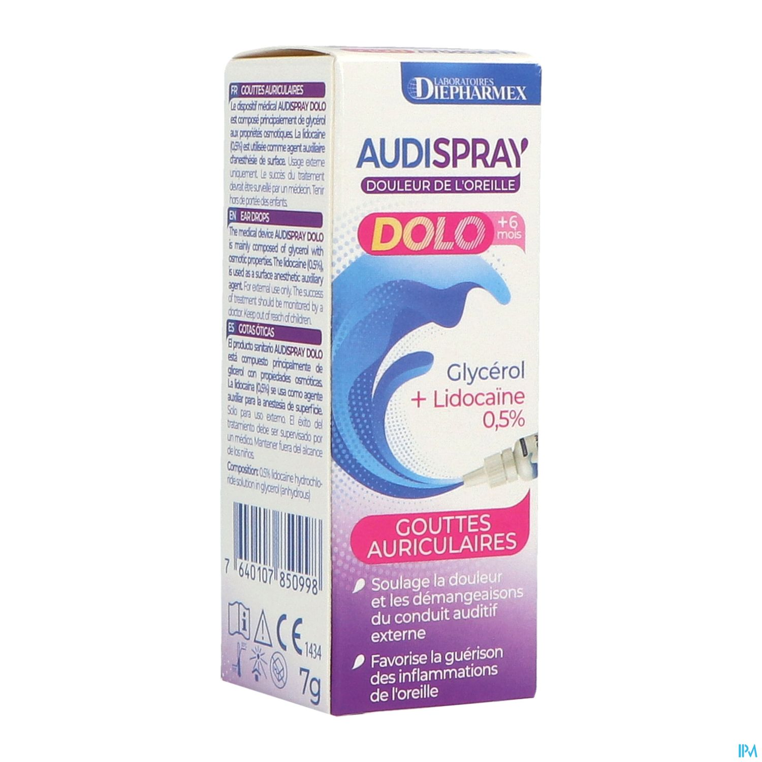 AUDISPRAY DOLO GTT AURICULAIRE 7G