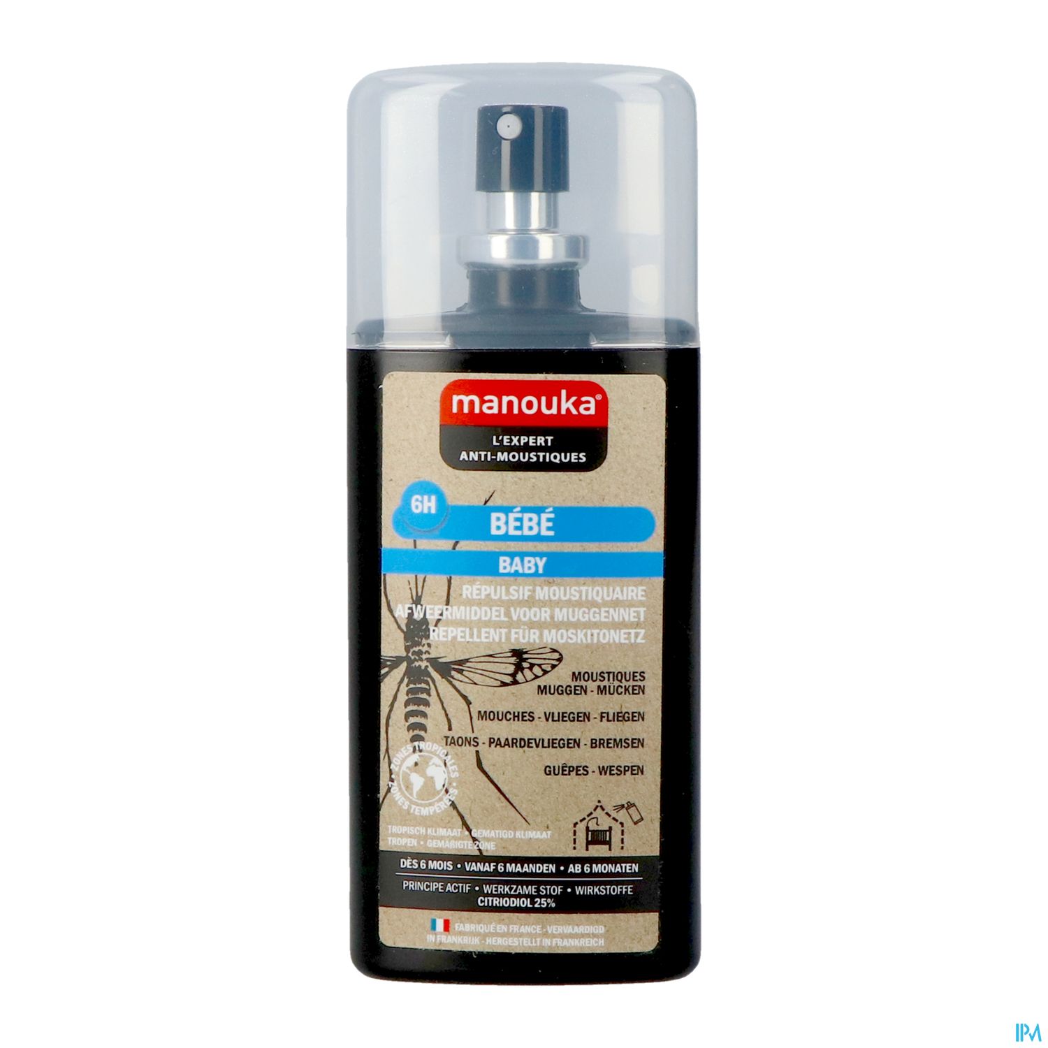 MANOUKA BEBE REPULSIF SPR 75ML