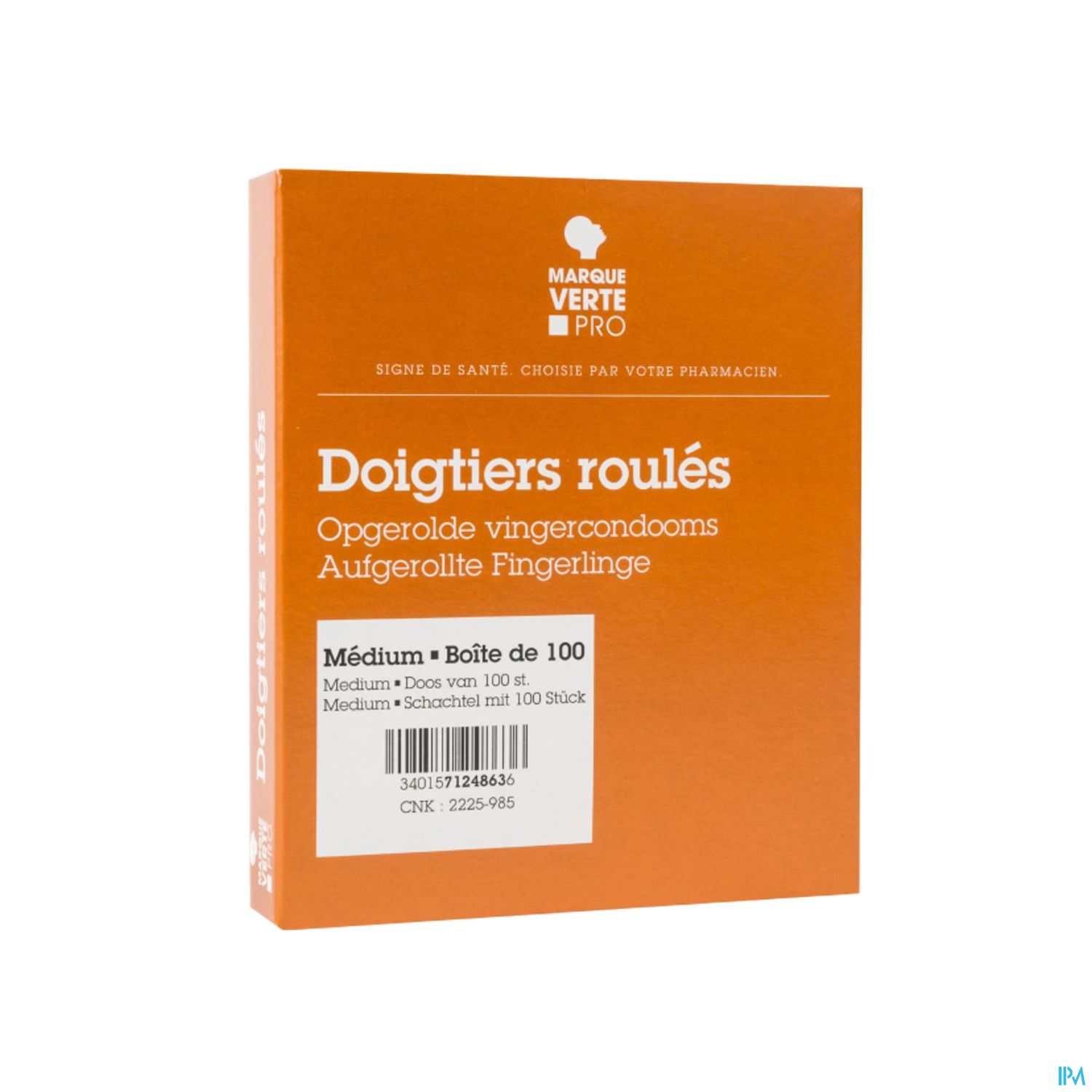 Marque Verte Doigtier Examen Roule Medium X100
