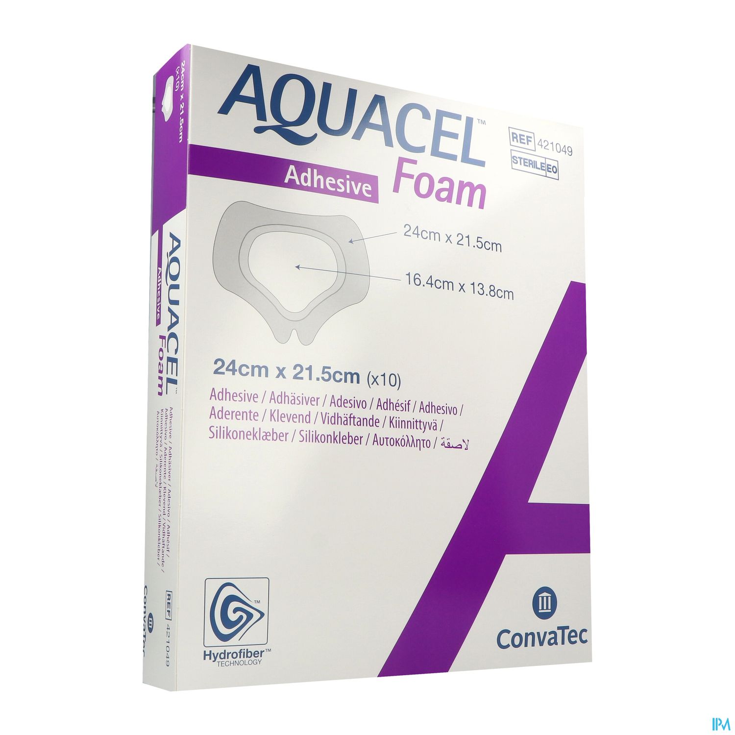 AQUACEL FOAM ADH SACRUM 24X21.5 10