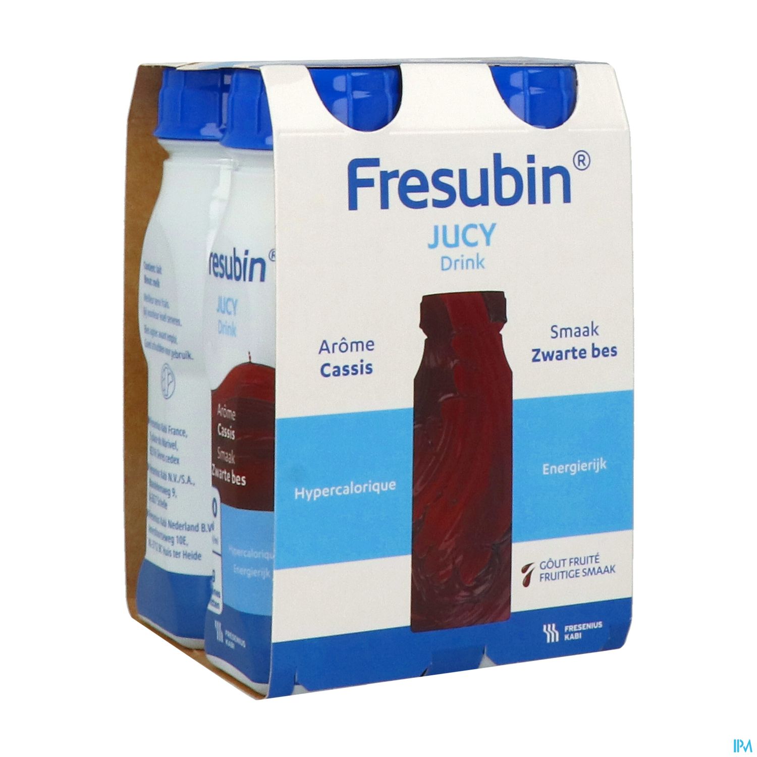 FRESUBIN JUCY DRINK CASSIS. boisson. flacon de 4 bouteilles de 200 ml