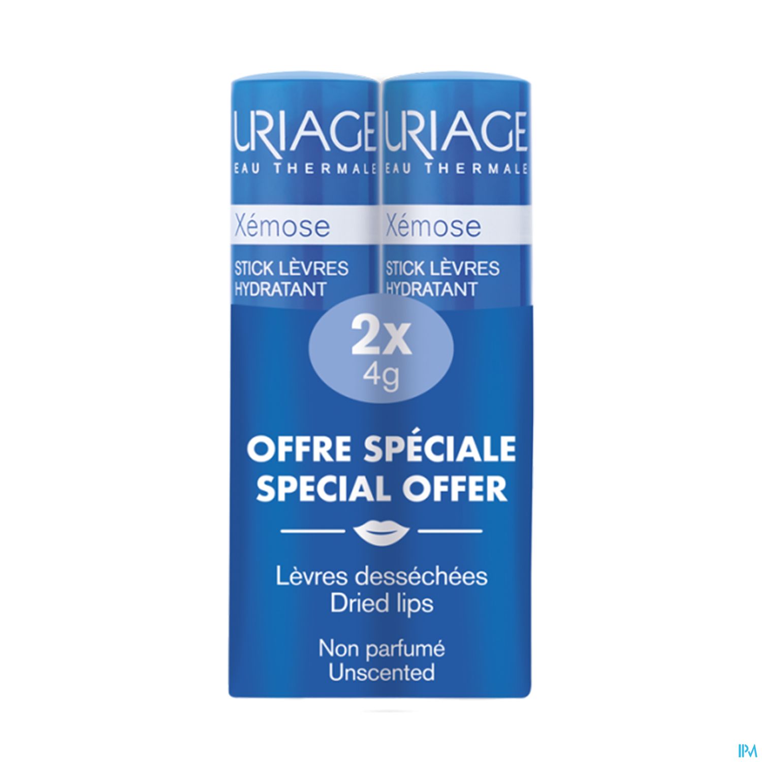 Uriage Xemose Stick Levres Hydratant 4g X2
