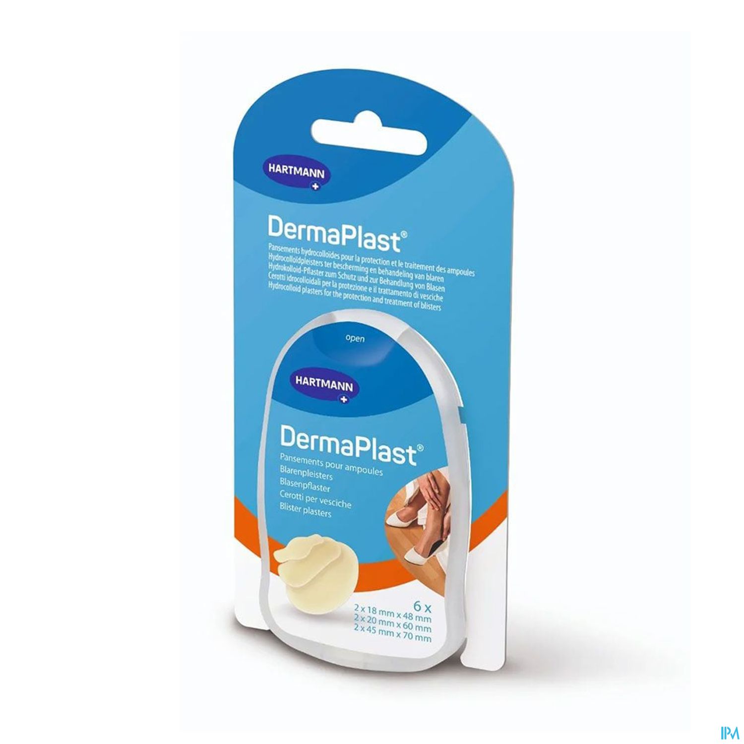 Hartmann Dermaplast Ampoules Pansement 3 Tailles X6