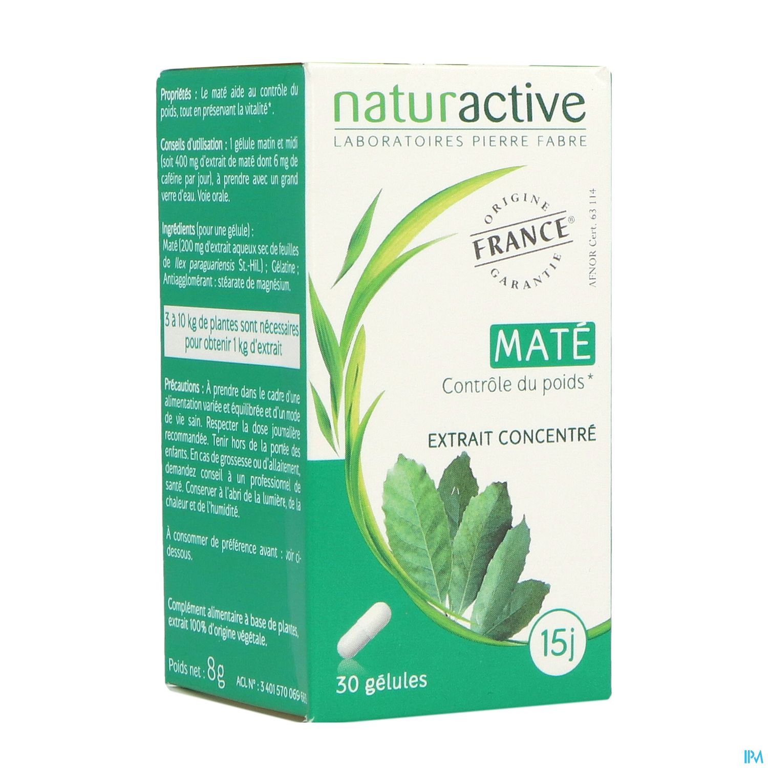 Naturactive Mate Gelule 30