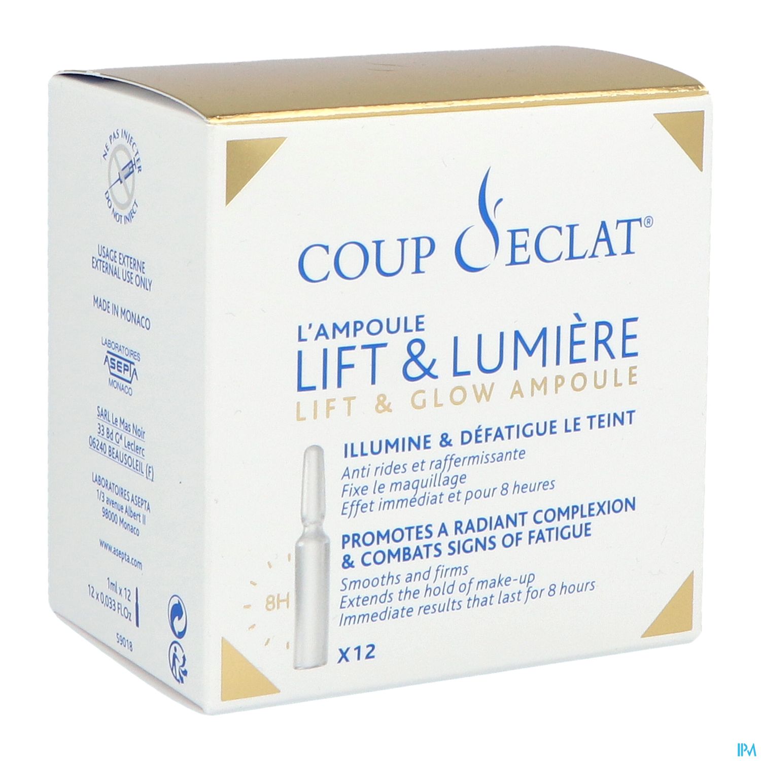 COUP-D-ECLAT LIFT & LUM AMP 12X1ML