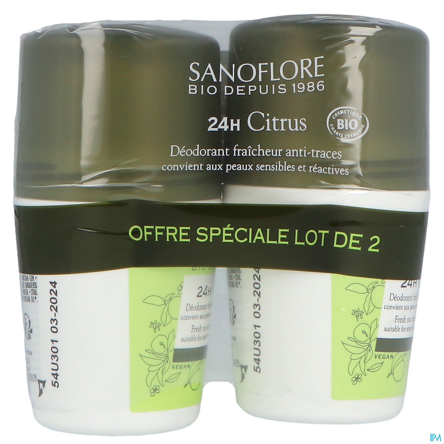 SANOFLORE DEO CITRUS ROLLON 50MLX2