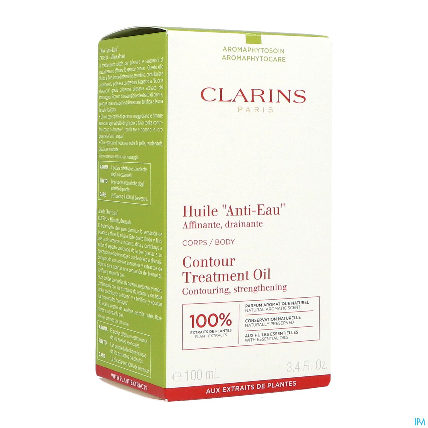 Clarins Huile Corps Anti Eau Jambes Legeres 100ml