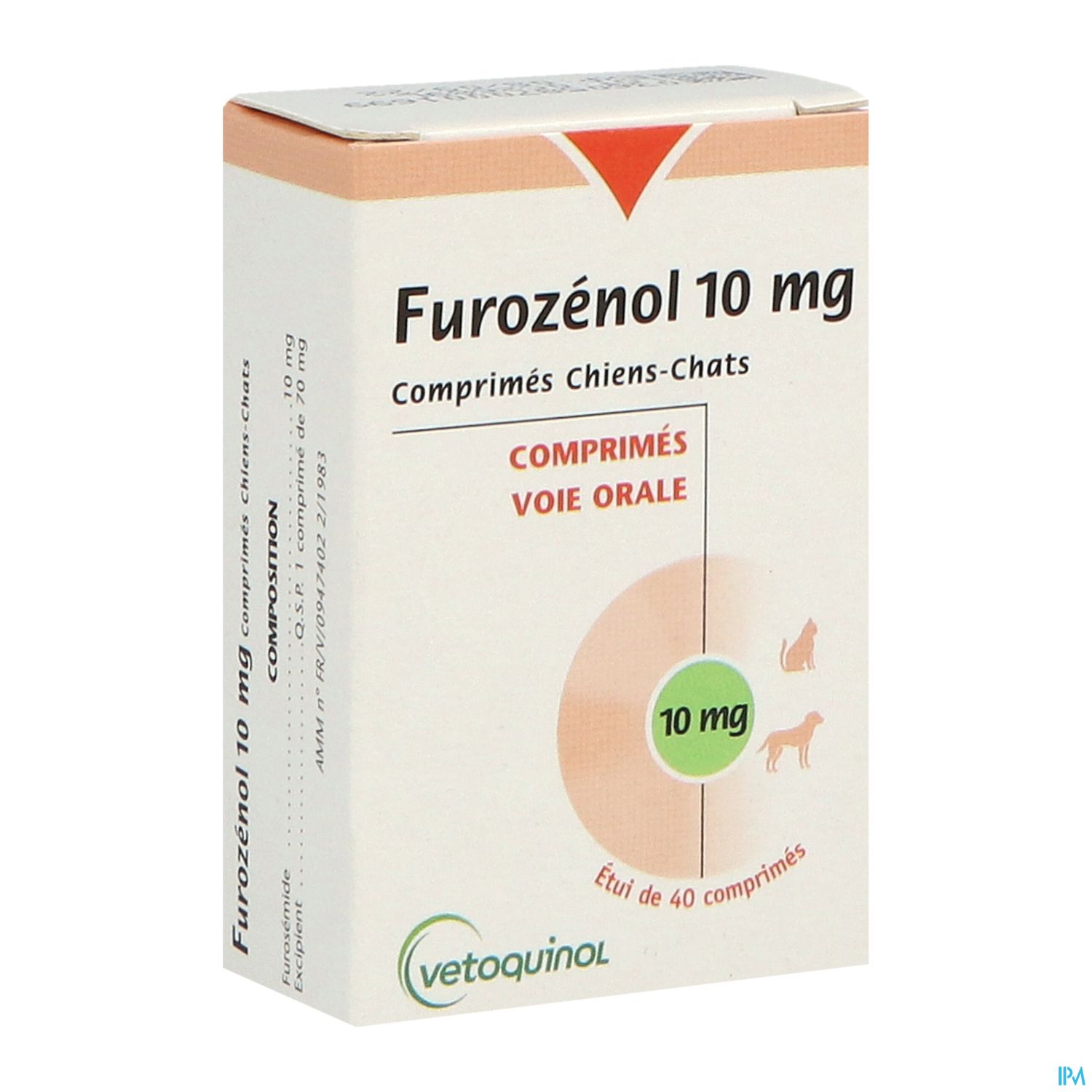 FUROZENOL CPR CHAT CHIEN 10MG 40