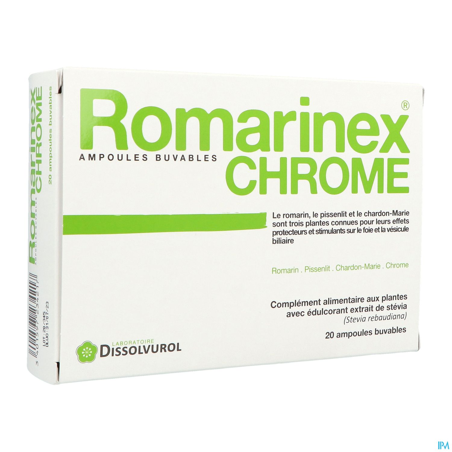 Romarinex Chrome Solution Buvable Ampoule 10ml 20