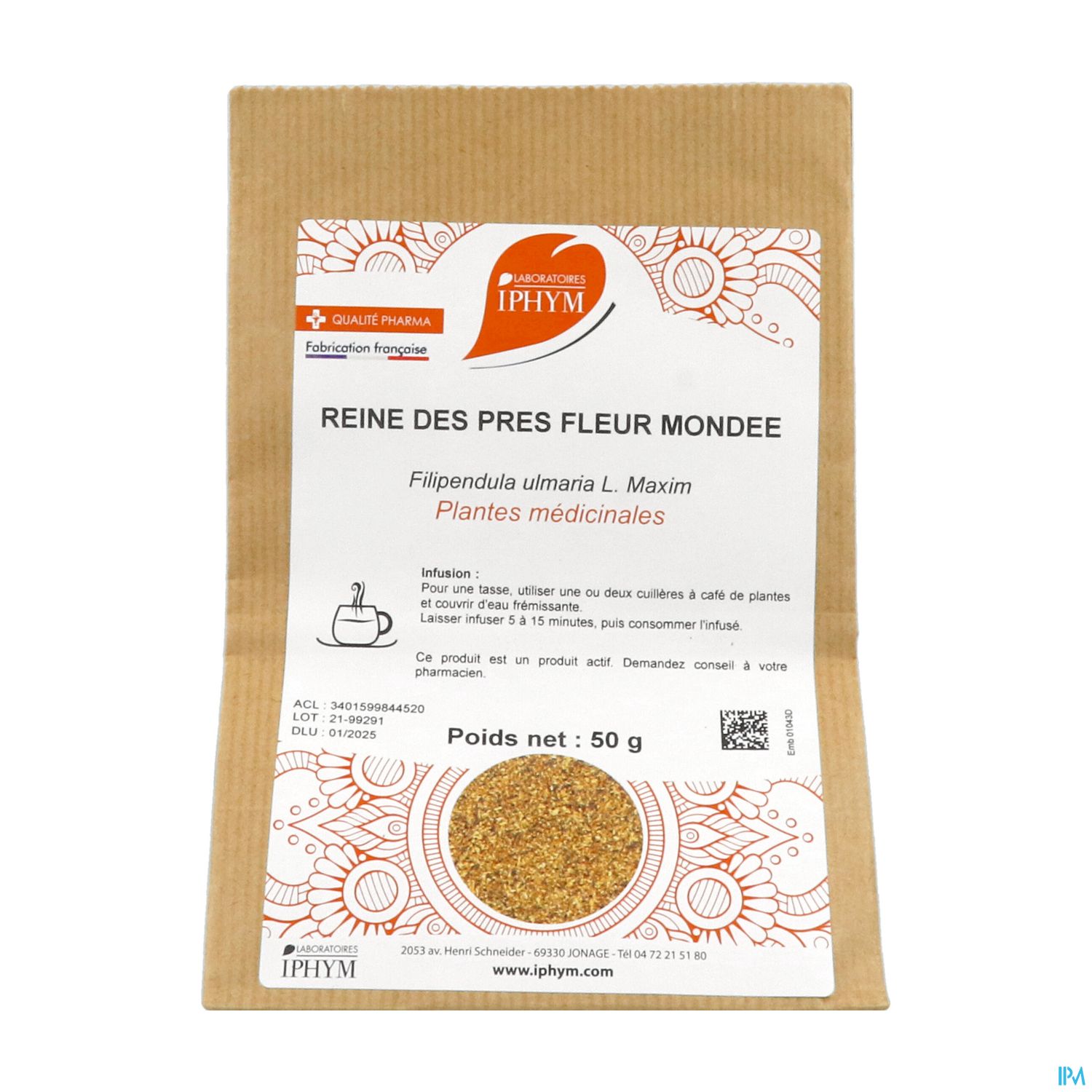 Iphym Reine Des Pres Fleur Entiere 50g