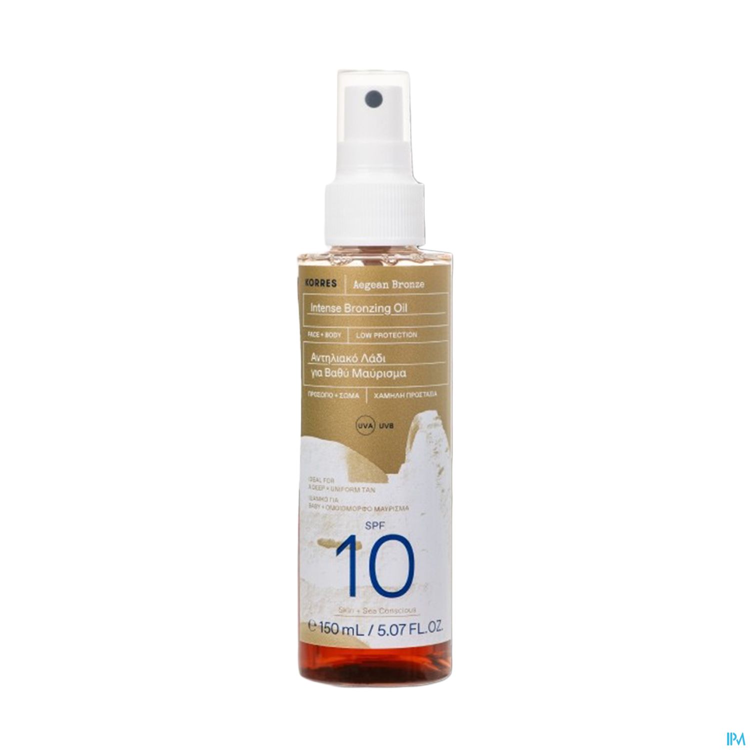 Korres Huile Bronzante Aegean Spf10 150ml