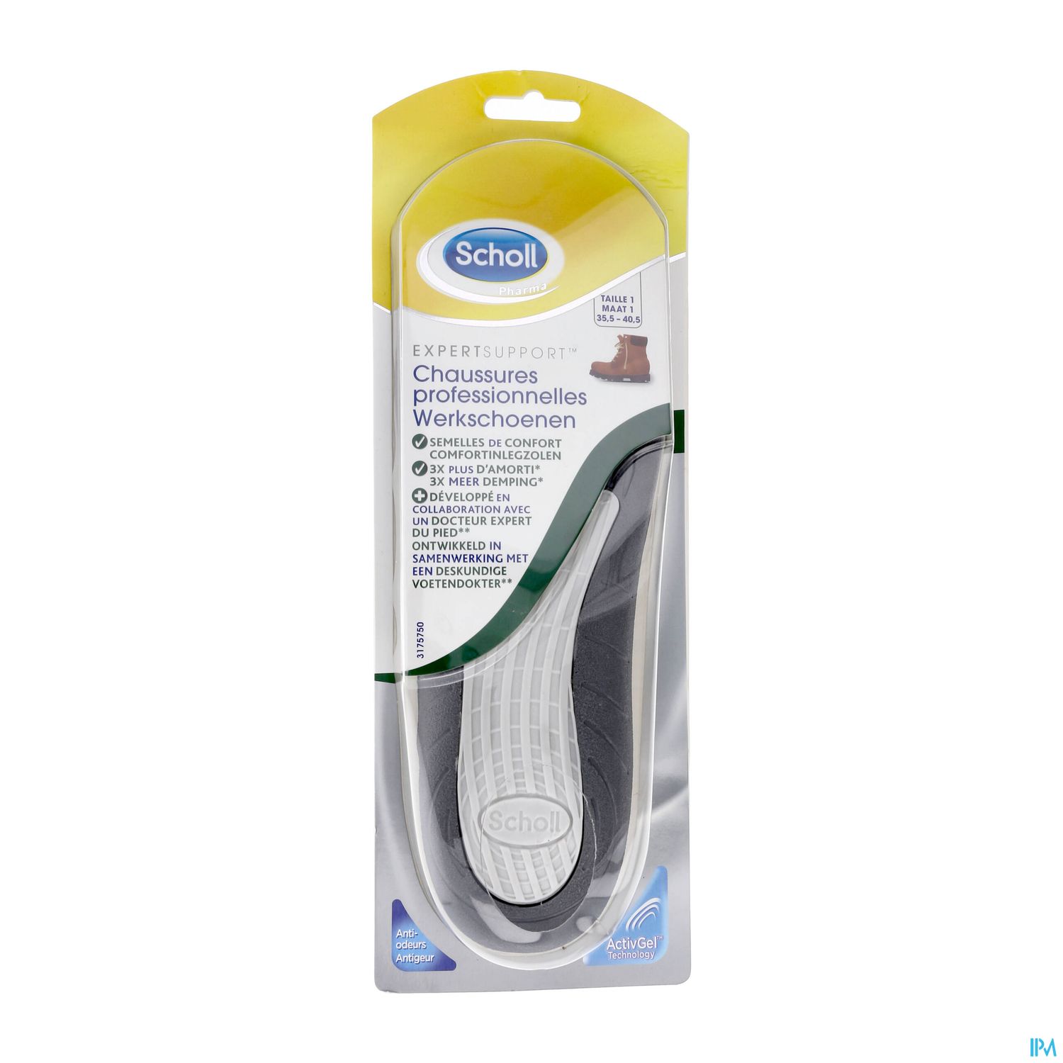 Scholl Semelle Chaussure Professionnelle T1 X2