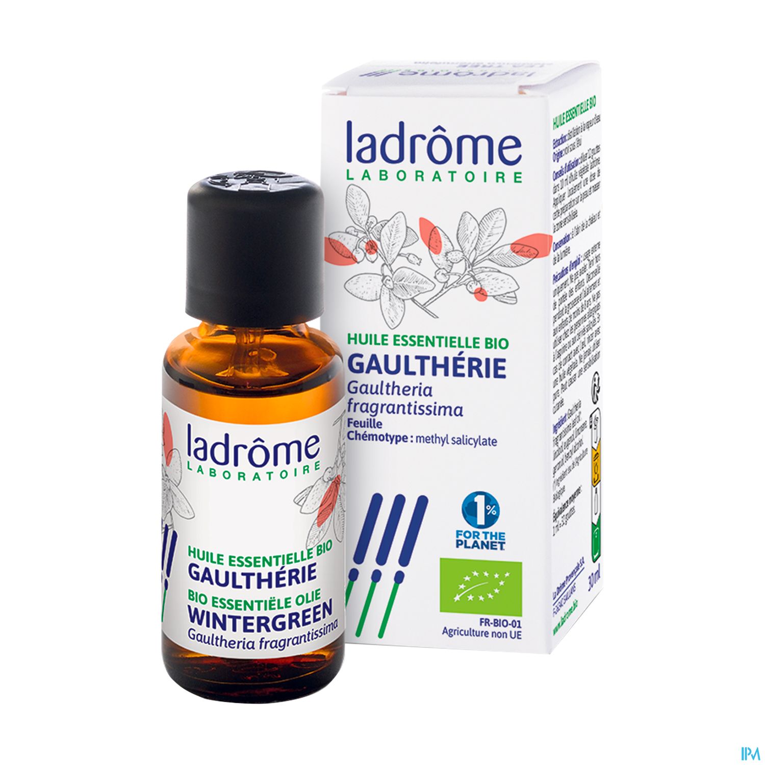 Ladrome Huile Essentielle Gaultherie Bio 30ml