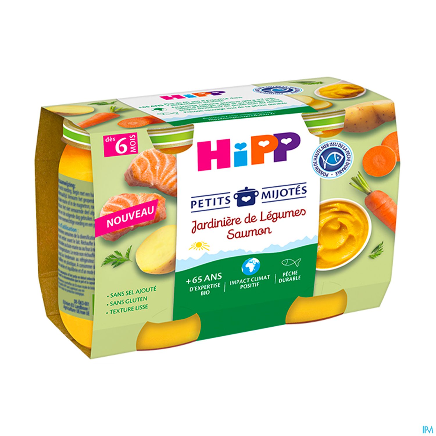 HIPP JARDINIERE LEGUM SAUMON190GX2