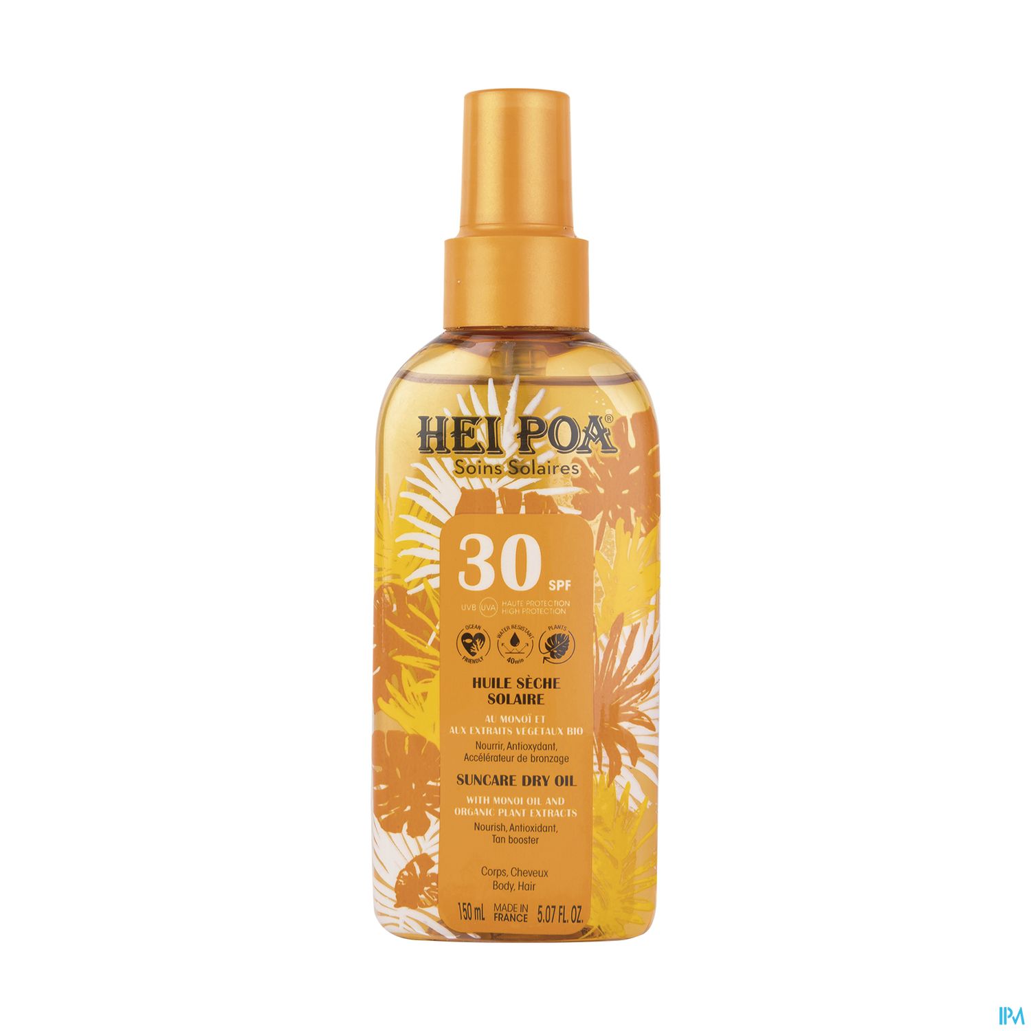 Hei Poa Huile Seche Solaire Spf30 Spray 150ml