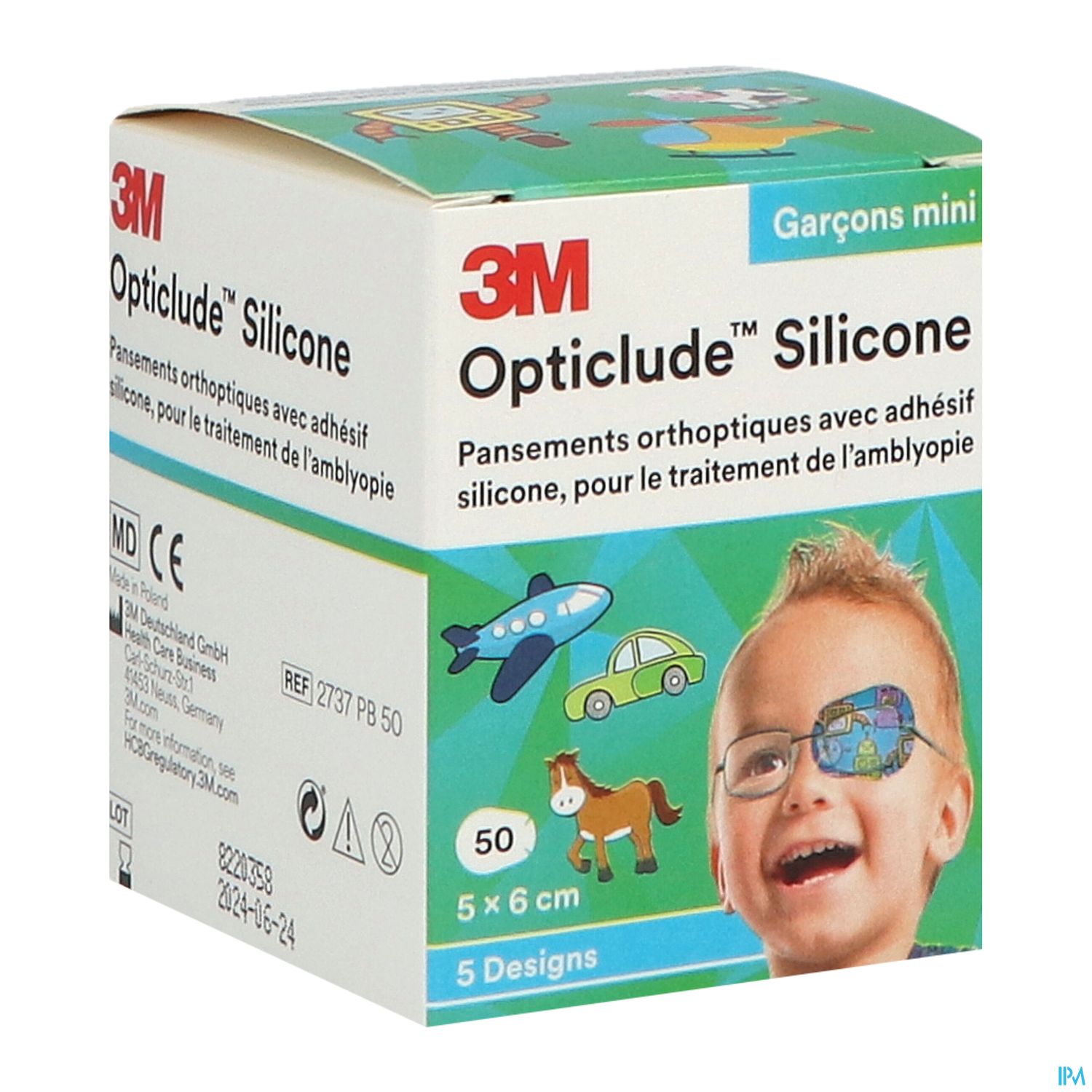 OPTICLUDE DESIGN BOY MINI 5CMX6CM — Pharmacie Européenne 24/24 by Nexum