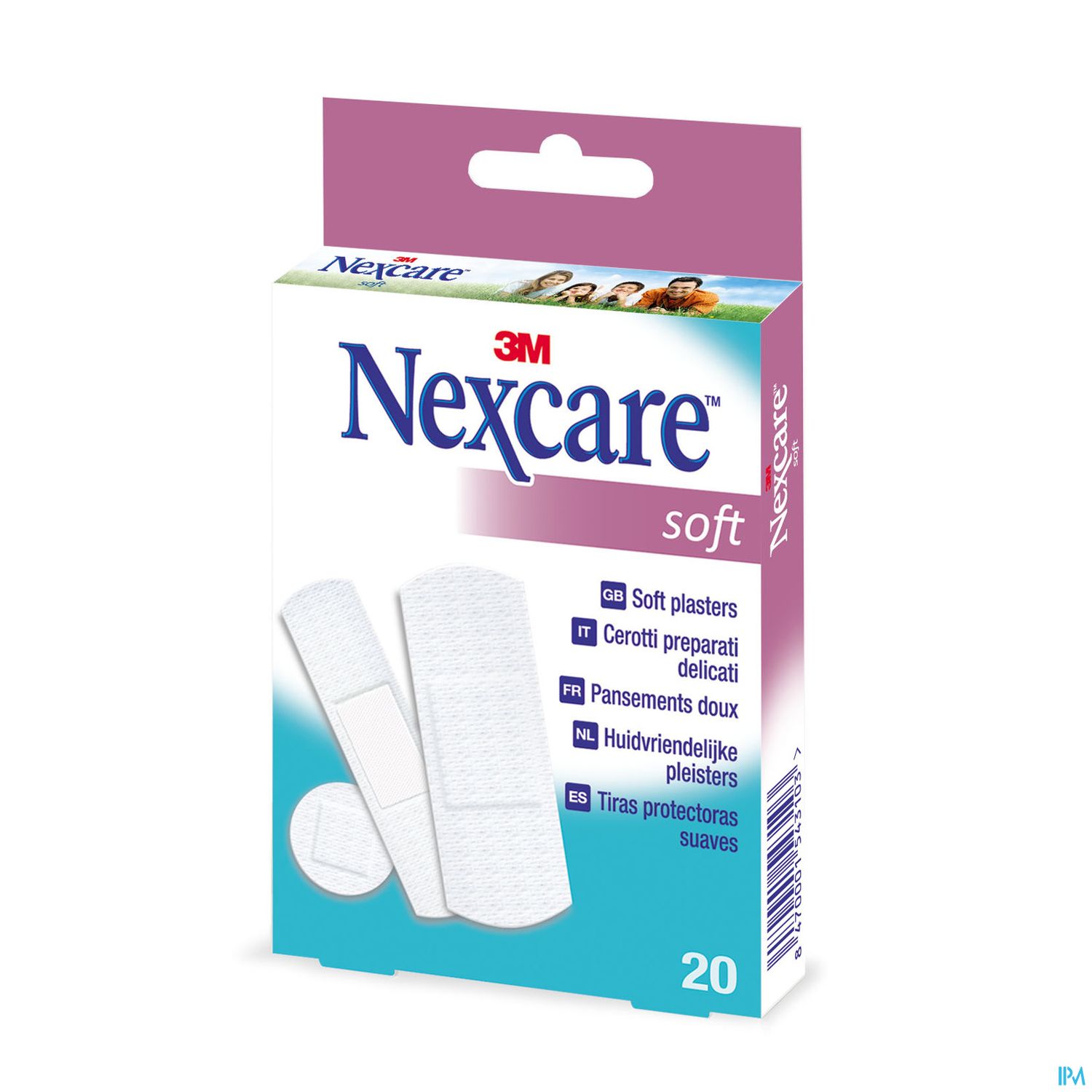 NEXCARE SOFT TOUCH PANS ASORTIS 20