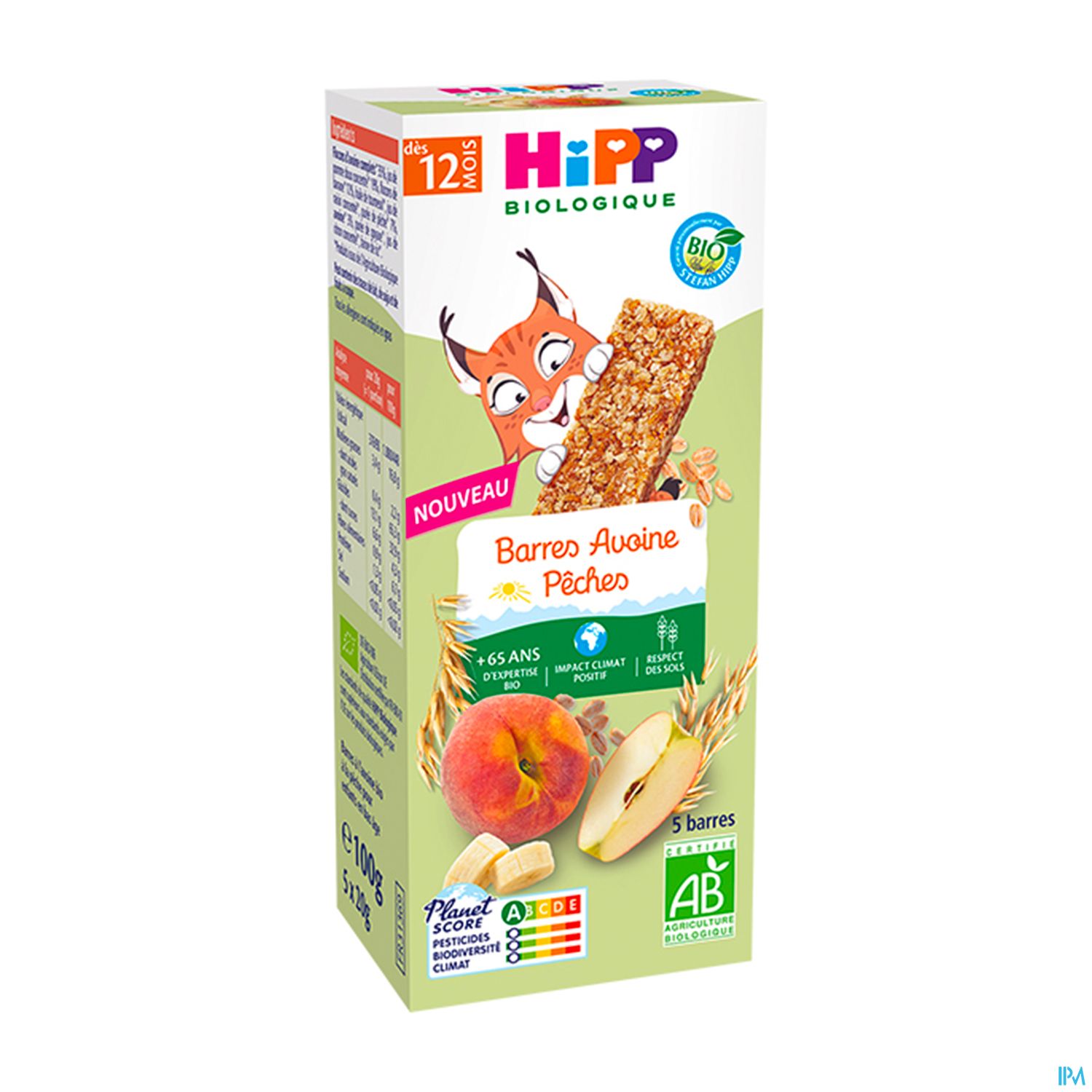 HIPP BAR AVOIN PECHE 20GX5